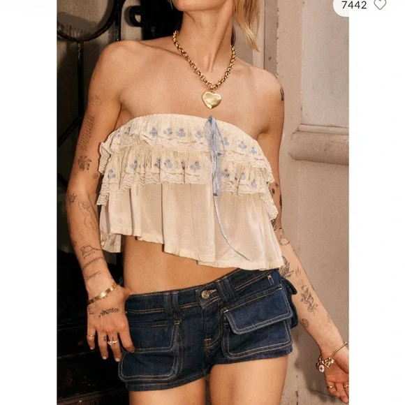 Free People Tailia Tube Top - Picture 1 of 5